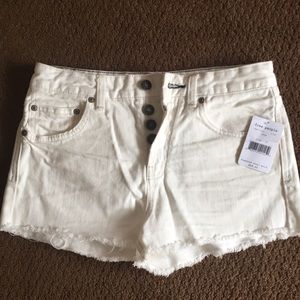 Free people white cutoff shorts NWT